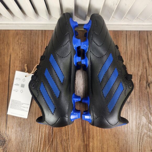 Adidas Goletto VIII FG Junior Size 11K Black Blue Athletic Soccer Cleats GX6906 - Picture 6 of 11